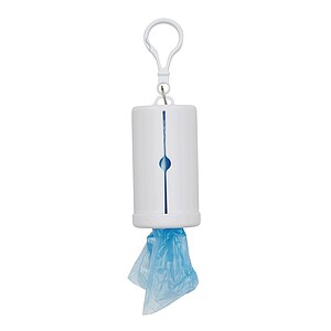 Dog waste bag dispenser, white