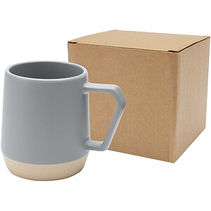 Dolce 300 ml ceramic mug with matt finish, grey