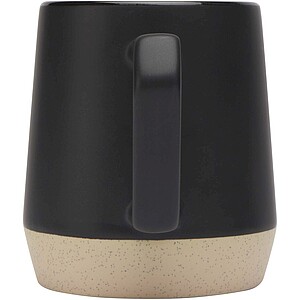 Dolce 300 ml ceramic mug with matt finish, solid black