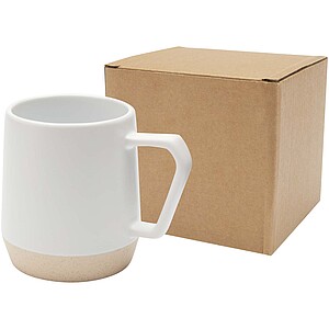 Dolce 300 ml ceramic mug with matt finish, white