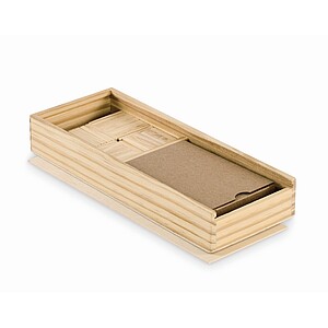 Domino and cards set, wood