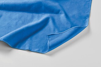 Double sided microfibre towel, blue