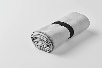 Double sided microfibre towel, grey