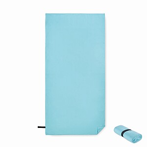 Double sided microfibre towel, turquoise