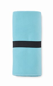 Double sided microfibre towel, turquoise