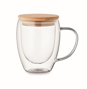Double wall borosilicate mug