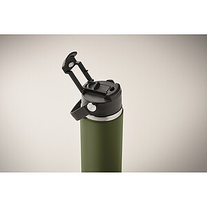 Double wall bottle 500 ml, dark green