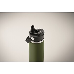 Double wall bottle 500 ml, dark green