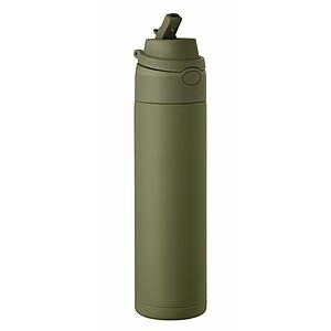 Double wall bottle 500 ml, dark green