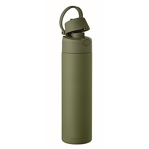 Double wall bottle 500 ml, dark green