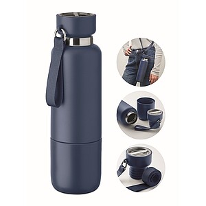 Double wall bottle 500ml, french navy
