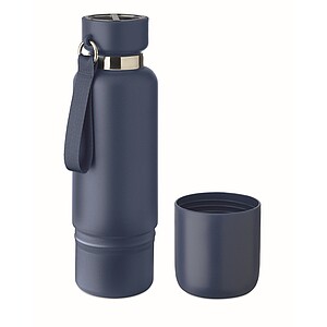Double wall bottle 500ml, french navy