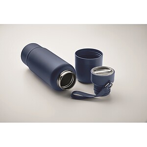 Double wall bottle 500ml, french navy