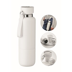 Double wall bottle 500ml, white