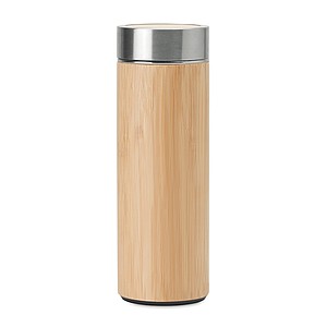 Double wall SS/bamboo bottle