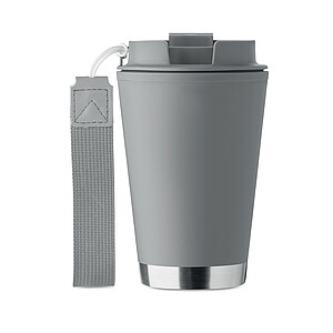 Double wall tumbler 300ml, stone grey