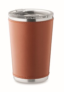 Double wall tumbler 350 ml, brown
