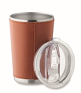 Double wall tumbler 350 ml, brown