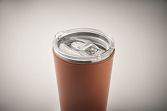 Double wall tumbler 350 ml, brown