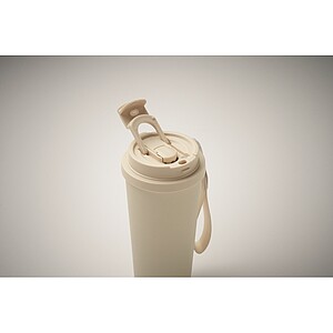 Double wall tumbler 500ml, beige