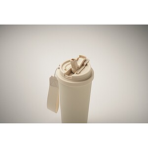 Double wall tumbler 500ml, beige