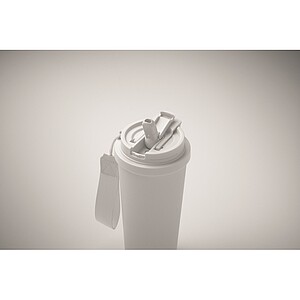Double wall tumbler 500ml, white