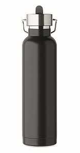 Double wall vacuum insulating bottle