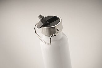 Double wall vacuum insulating bottle