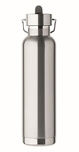 Double wall vacuum insulating bottle