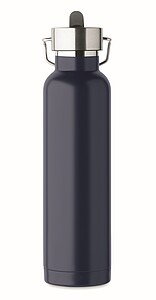 Double wall vacuum insulating bottle