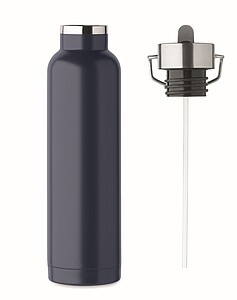 Double wall vacuum insulating bottle