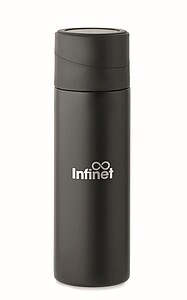 Double wall vacuum insulating bottle