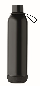 Double wall vacuum insulating bottle