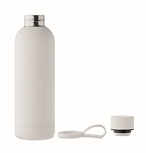 Double wall vacuum insulating bottle