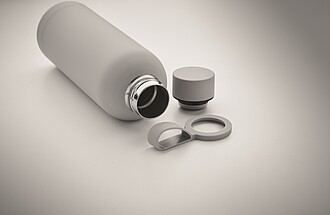 Double wall vacuum insulating bottle