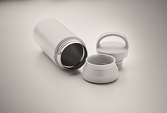 Double wall vacuum insulating bottle