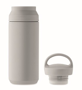 Double wall vacuum insulating bottle