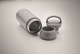 Double wall vacuum insulating bottle