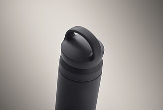 Double wall vacuum insulating bottle