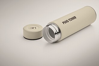 Double wall vacuum insulating bottle