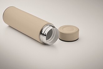 Double wall vacuum insulating bottle