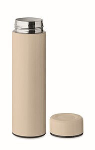 Double wall vacuum insulating bottle