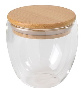 Double-walled glass BAMBOO ART, capacity approx. 250 ml
