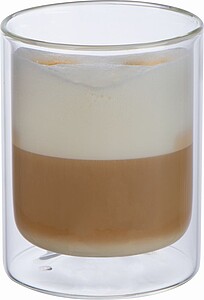 Double-walled glass cup 330ml