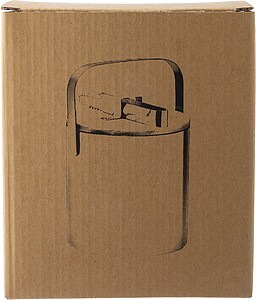 Double walled stainless steel ice bucket, silver