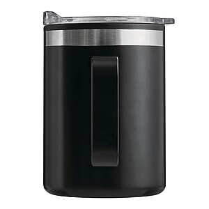 Double-walled travel mug, black