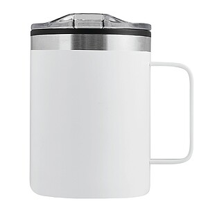 Double-walled travel mug, white