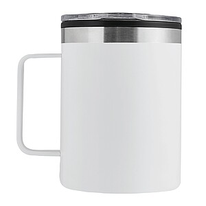 Double-walled travel mug, white