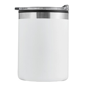 Double-walled travel mug, white
