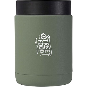 Doveron 500 ml recycled stainless steel insulated lunch pot, heather green